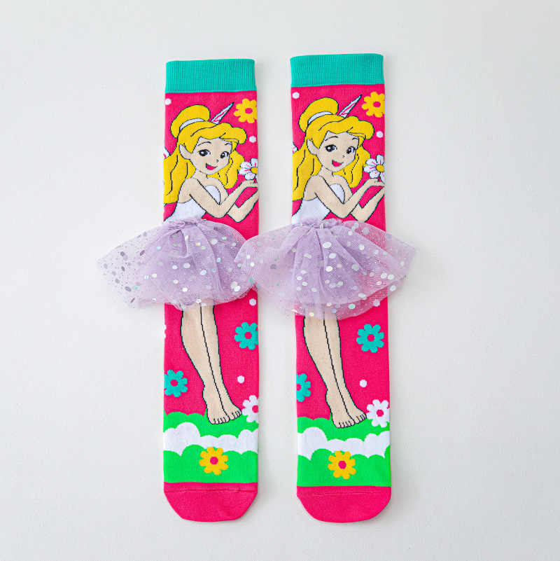 幼児用女の子用ニーハイソックス 滑り止め 3D漫画動物柄 伸 - Baby Sock Oximeter のレビューと価格